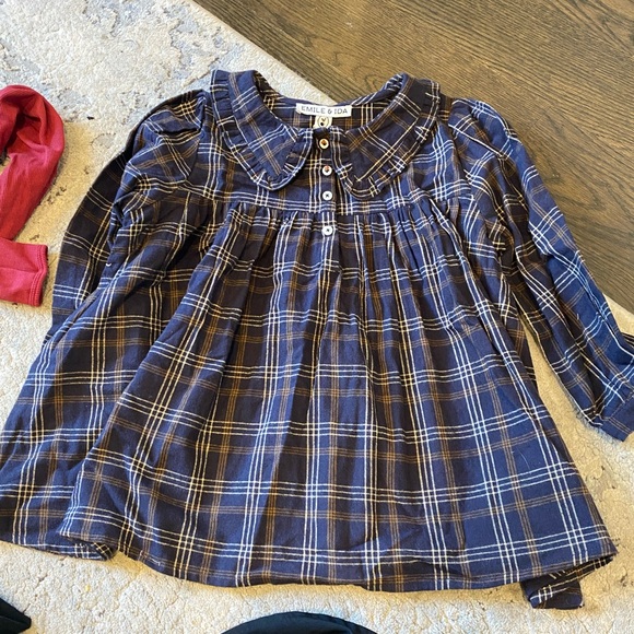 EMILE ET IDA Plaid Long Sleeve Dress - Picture 2 of 5